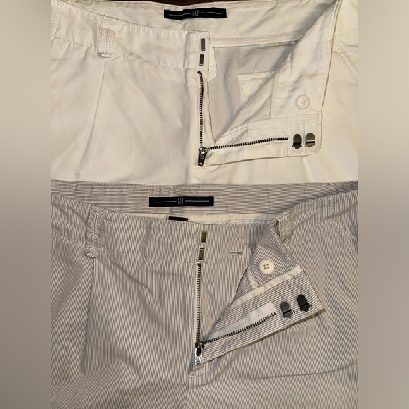 GAP Women’s Shorts Gray Stripes and White Size 10 - Picture 13 of 13